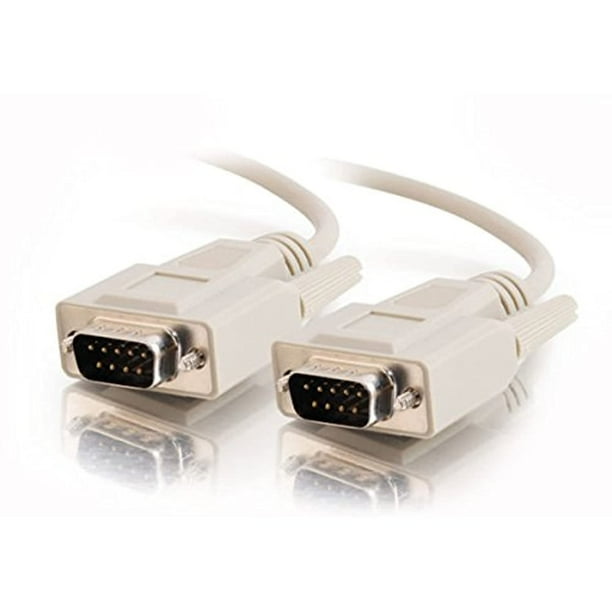 25 Feet, 7.62 Meters Beige C2G 09451 DB9 M/M Serial RS232 Cable 25 Feet, 7.62 Meters Beige C2G 09451 DB9 M/M Serial RS232 Cable